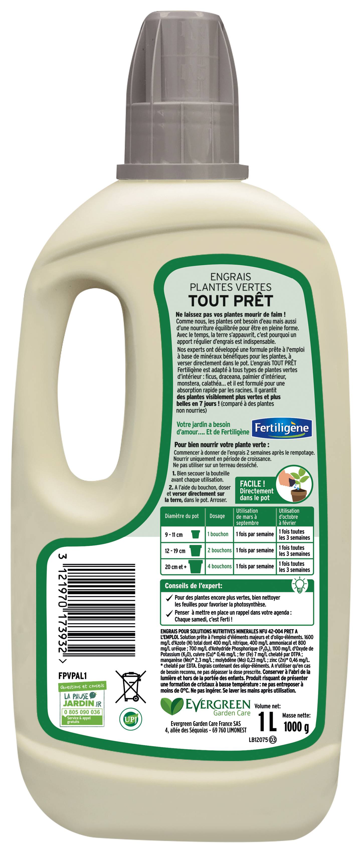 Fertiligène - Fertilizante líquido plantas verdes - FERTILIGENE - Imagen 2