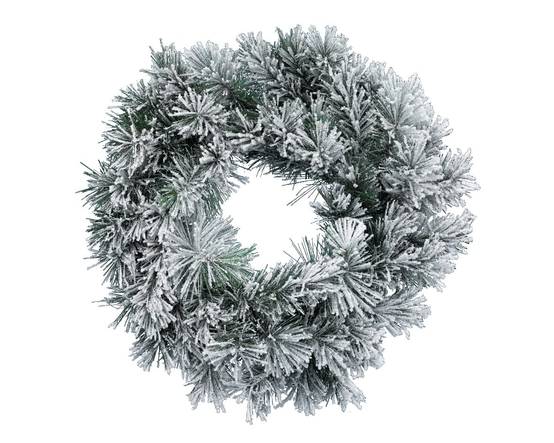 Everlands - Everlands - Couronne sapin enneigée artificielle Ø.50 x H.10 cm - Image 2