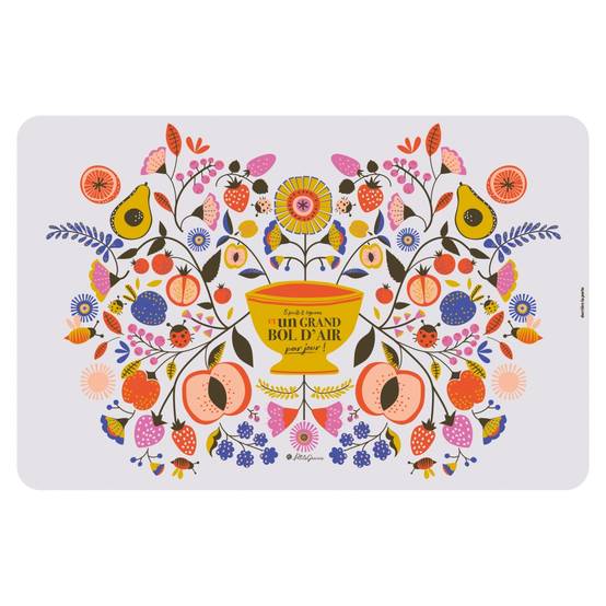 Derrière la Porte - Set de table Ematch Bol d'air multicolore