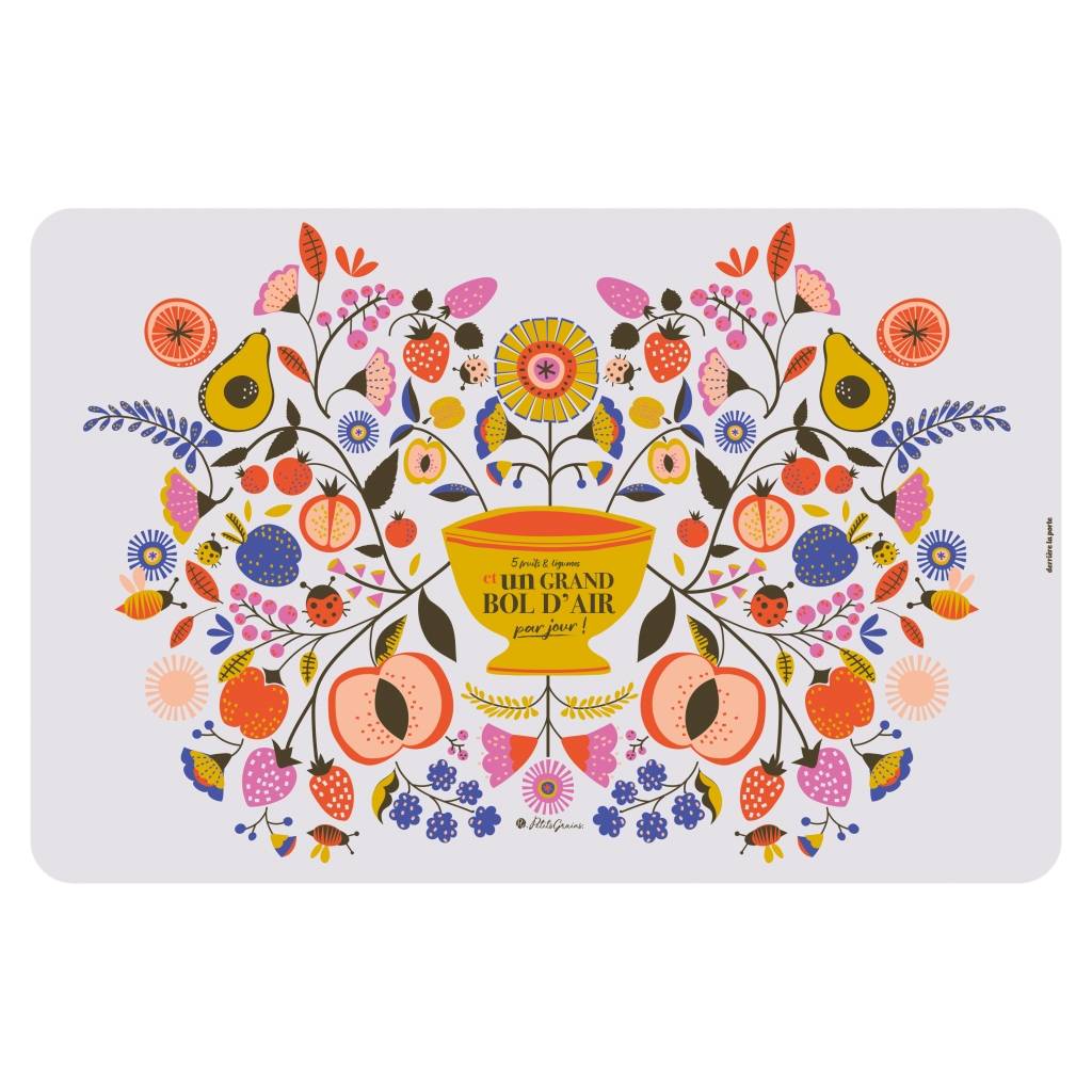 Derrière la Porte - Set de table Ematch Bol d'air multicolore
