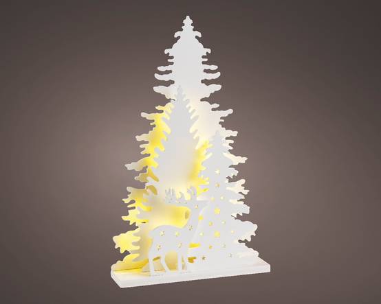 Luminéo - Luminéo - Scène d'arbres lumineuse avec LED blanc chaud H.36 cm - Image 2