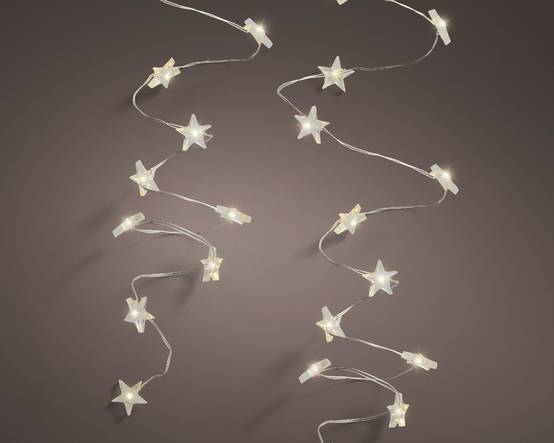 Luminéo - Luminéo - Guirlande étoile lumineuse avec 40 micro-LED - L.195 cm - Image 2