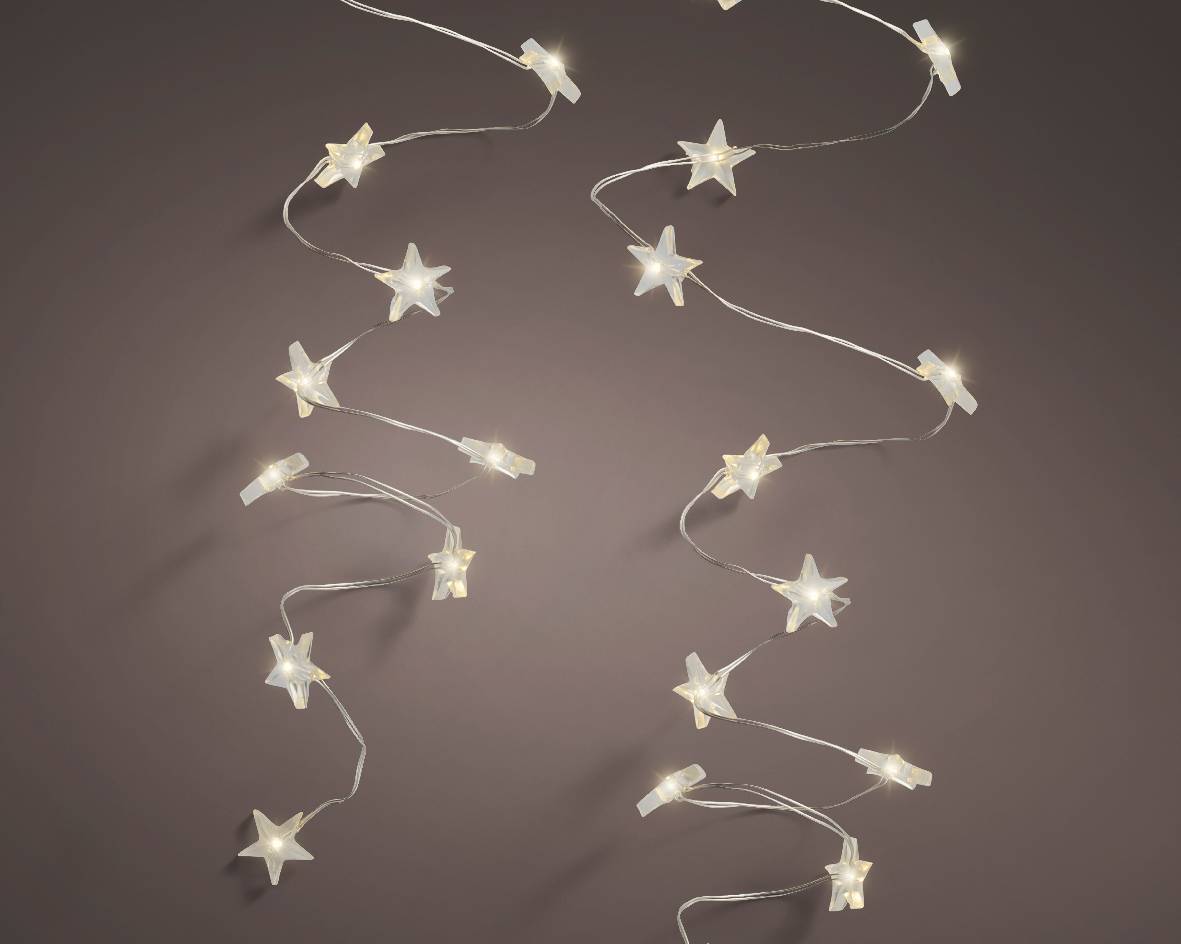 Luminéo - Luminéo - Guirlande étoile lumineuse avec 40 micro-LED - L.195 cm - Image 2