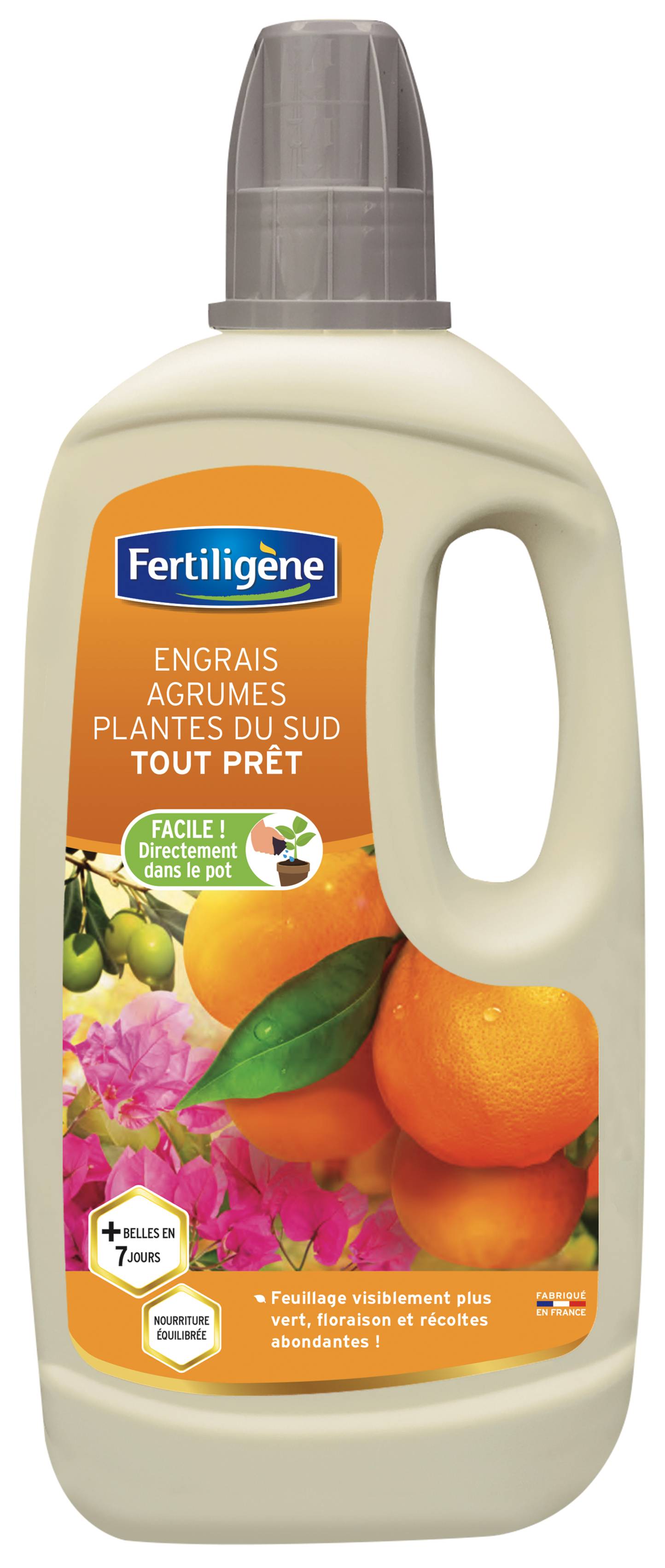 Fertiligène - Engrais agrumes  plantes méditerranéennes Prêt à l'emploi 1L - Imagen 1