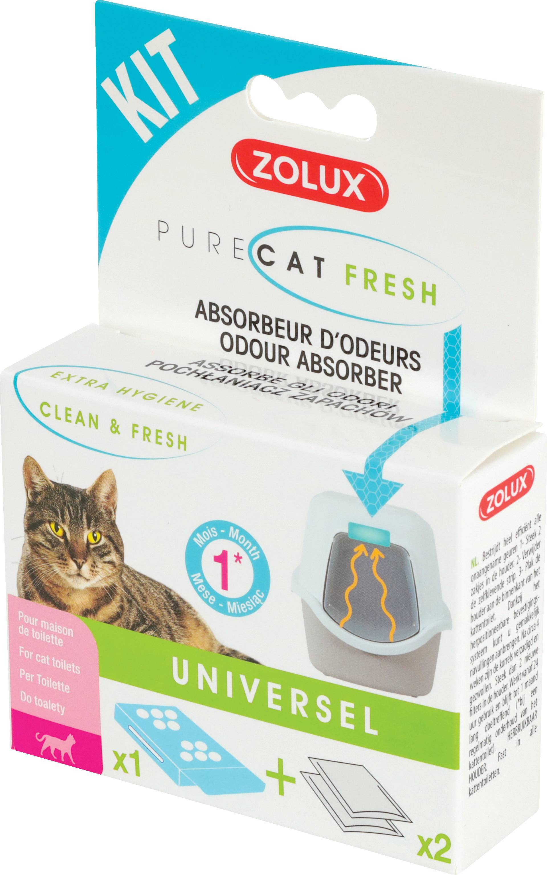 Zolux - Kit absorbeur d'odeurs Purecat Fresh – ZOLUX - Imagen 2