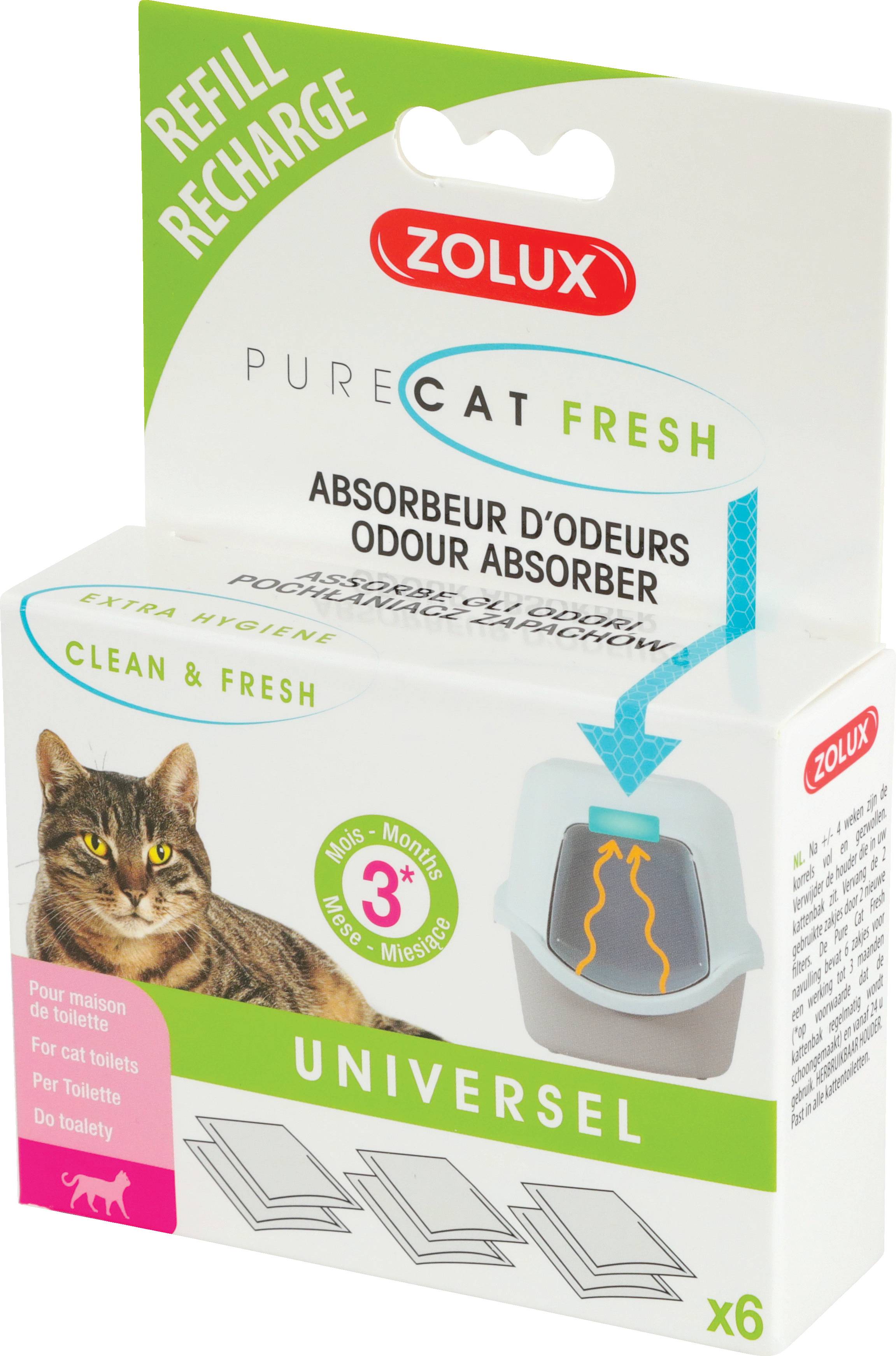 Zolux - Recharge kit anti-odeur Pure Cat Fresh - ZOLUX - Imagen 2