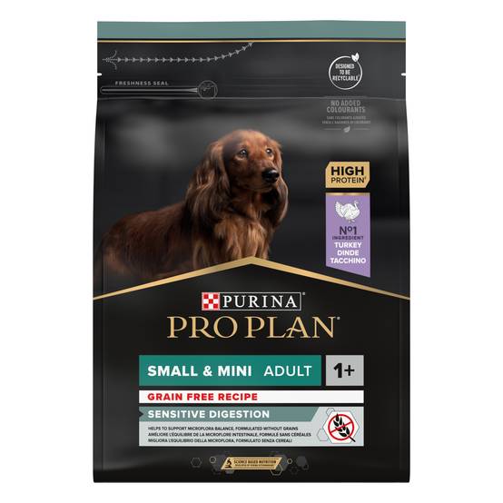 Purina Pro Plan - Croquettes petit chien Adulte Sensitive Digestion Dinde sans céréales 2,5 kg - PRO PLAN - Image 1