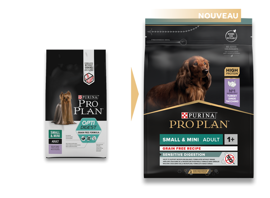 Purina Pro Plan - Croquettes petit chien Adulte Sensitive Digestion Dinde sans céréales 2,5 kg - PRO PLAN - Image 4