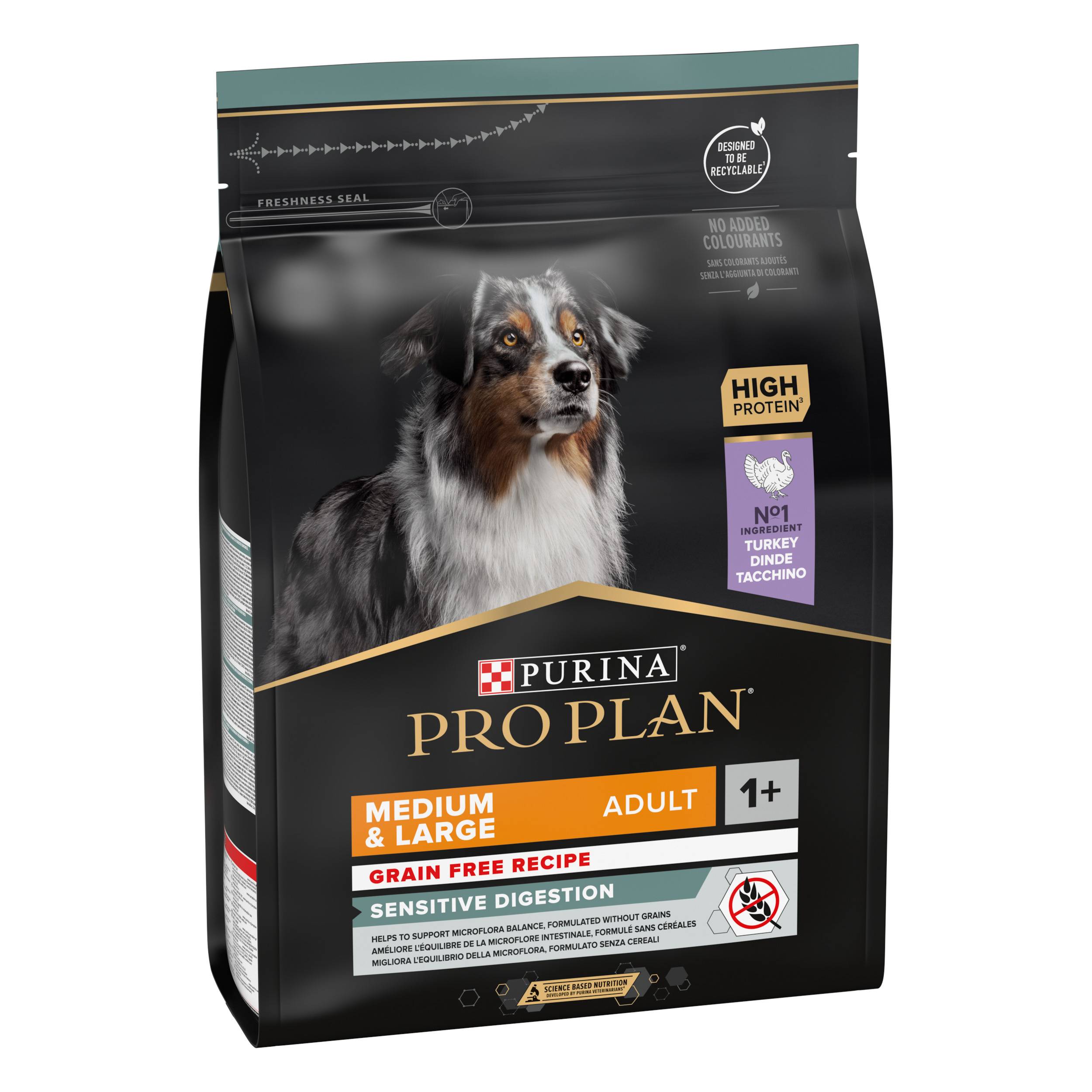 Purina Pro Plan - Croquettes chien Medium Adulte Sensitive Digestion Dinde 2,5 kg - PRO PLAN - Image 5