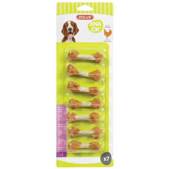 Zolux - Haltères à mâcher au poulet x7 pour chien - ZOLUX - Image 2