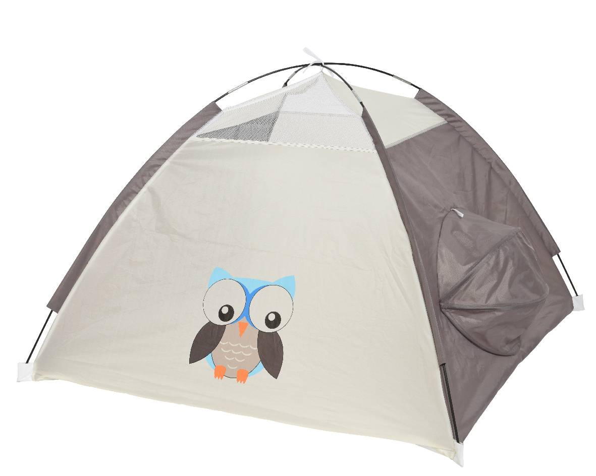 Decoris - Tente Chouette extérieure pour enfant L.120 x L.120 x H.80 cm