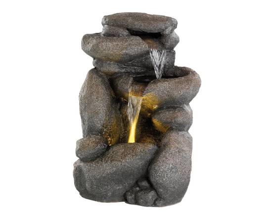Luminéo - Luminéo - LED Fontaine rochers en grès - L.27 x l.36 x H.53 cm