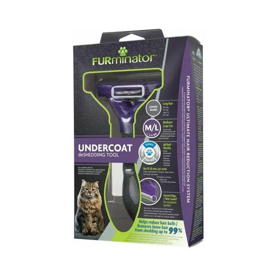 Furminator - Furminator - Brosse poils long pour chat taille L - H.22 cm - Image 6