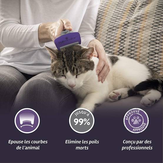 Furminator - Furminator - Brosse poils long pour chat taille L - H.22 cm - Image 7