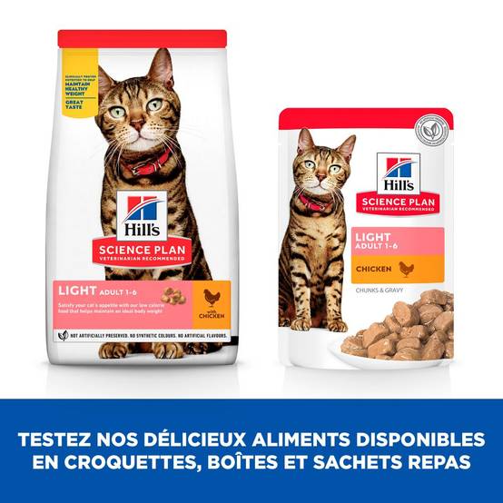 Science plan - Aliment chat Feline Adult Light – HILL'S - Image 3