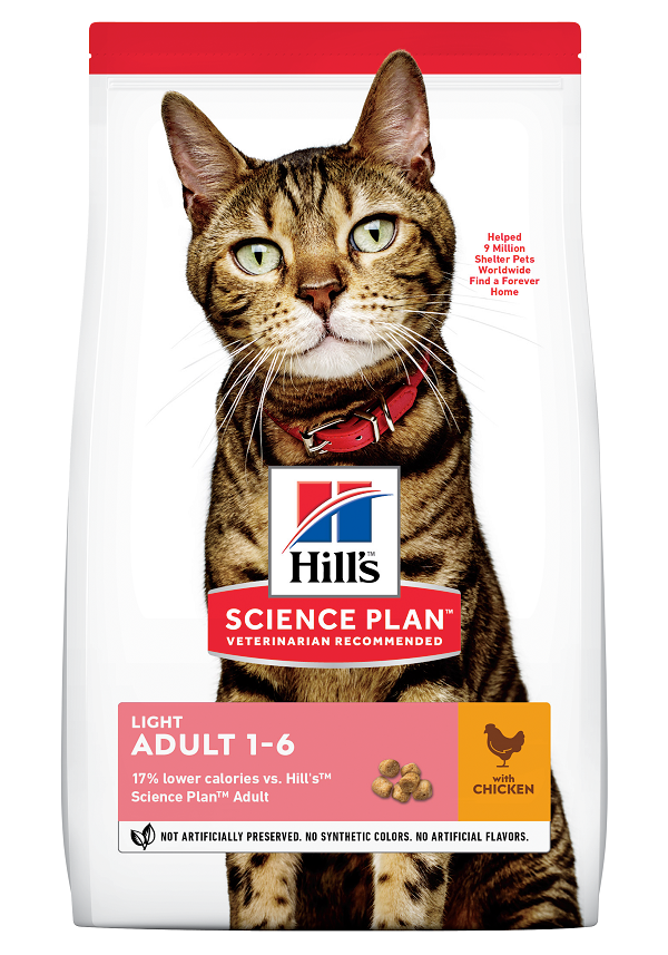 Science plan - Aliment chat Feline Adult Light – HILL'S - Imagen 1