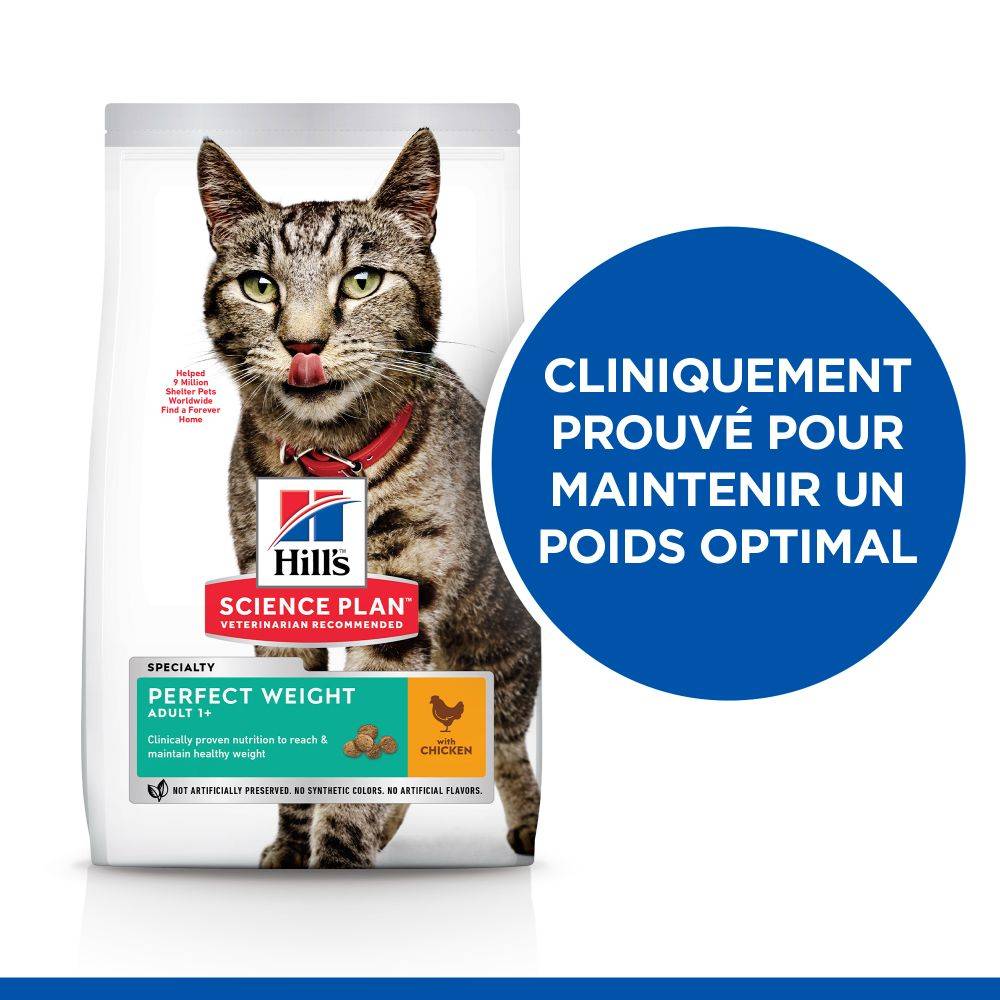 Science plan - Croquetas Gato Pollo Perfect Weight - HILLS SCIENCE PLAN - Imagen 6