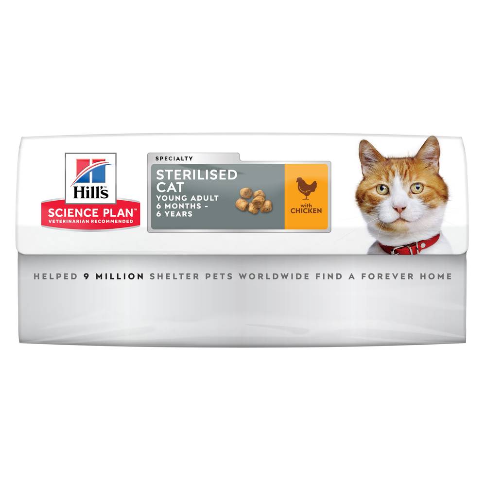 Science plan - Croquettes Pour Chat Stérilisé Poulet - HILL'S SCIENCE PLAN - Image 9