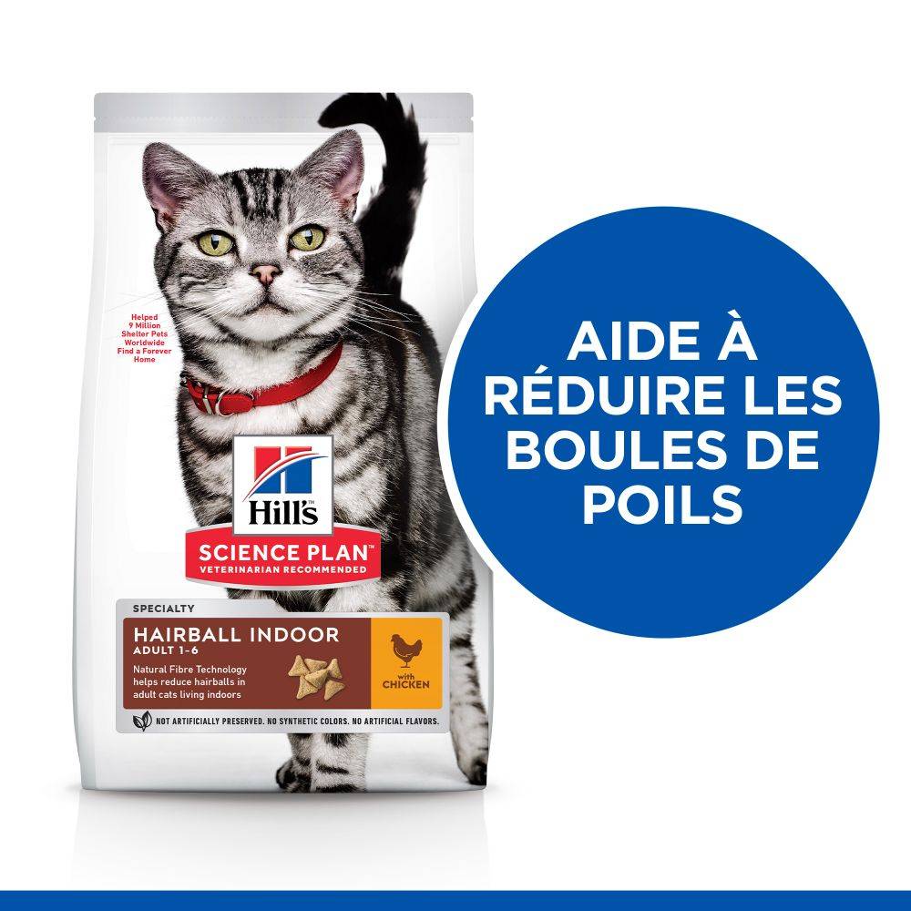 Hill's Pet Nut - Croquettes Chat Adulte Hairball Indoor - HILL'S SCIENCE PLAN - Image 2
