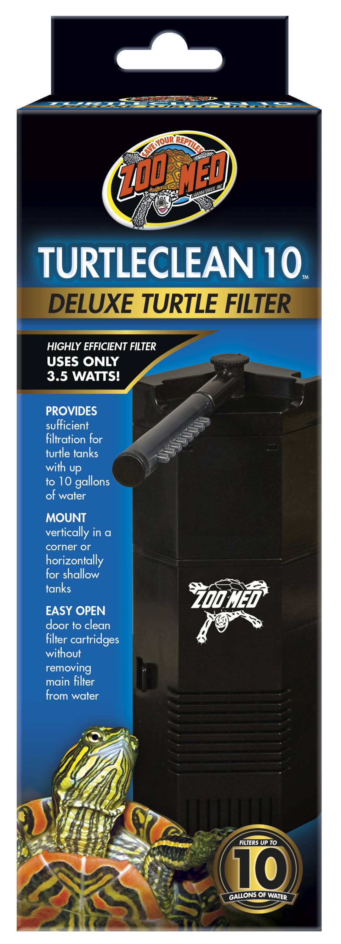 Zoomed - Filtre nettoyant Turtle Clean 10 L.19,1 x l.7,8 x H.5 cm