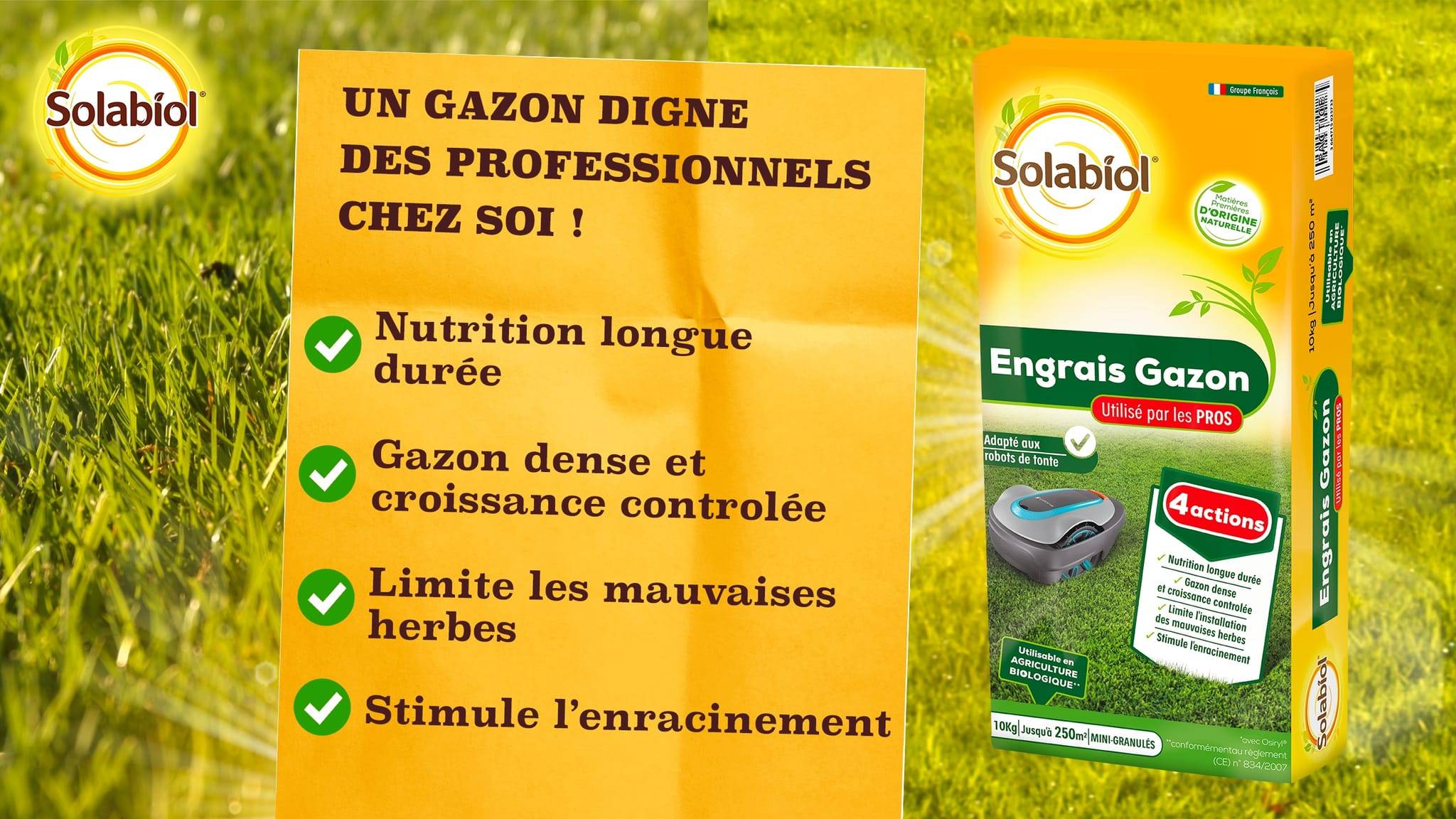 Solabiol - Engrais gazon professionnel sac 5 kg - SOLABIOL - Image 2