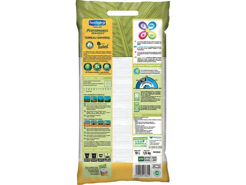 Fertiligène Naturel - Terreau Universel 10L Performance – FERTILIGENE - Image 2