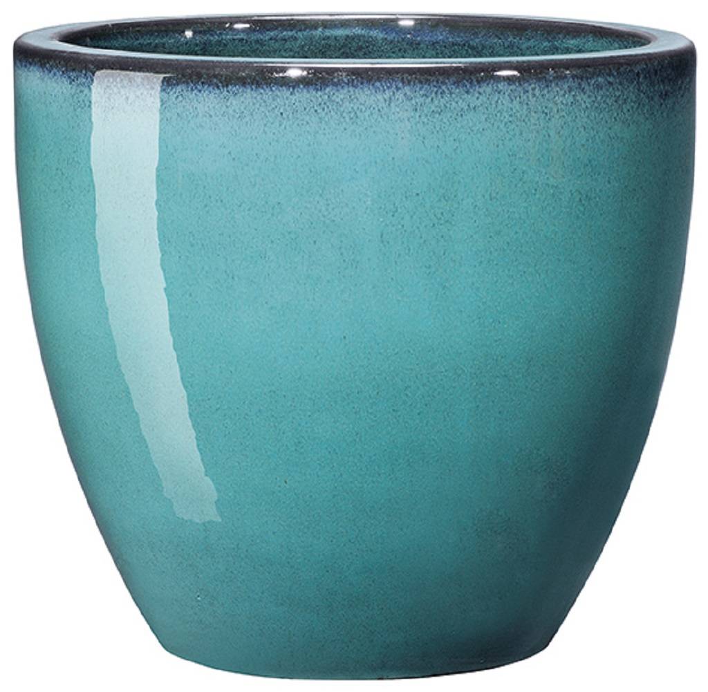 Deroma - Vase Azulejos Terre Cuite Émaillée Bleu - DEROMA - Image 1