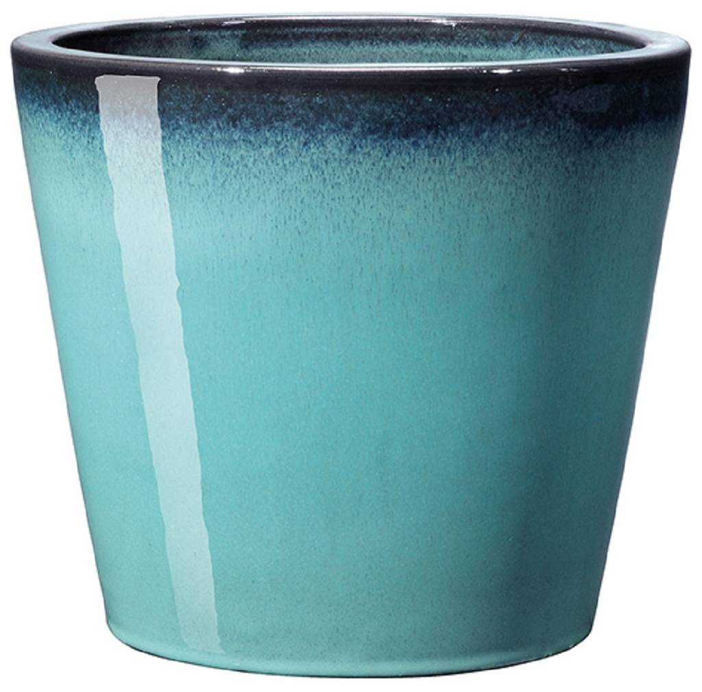 Deroma - Vase Azulejos Terre Cuite Émaillée Bleu - DEROMA - Image 2