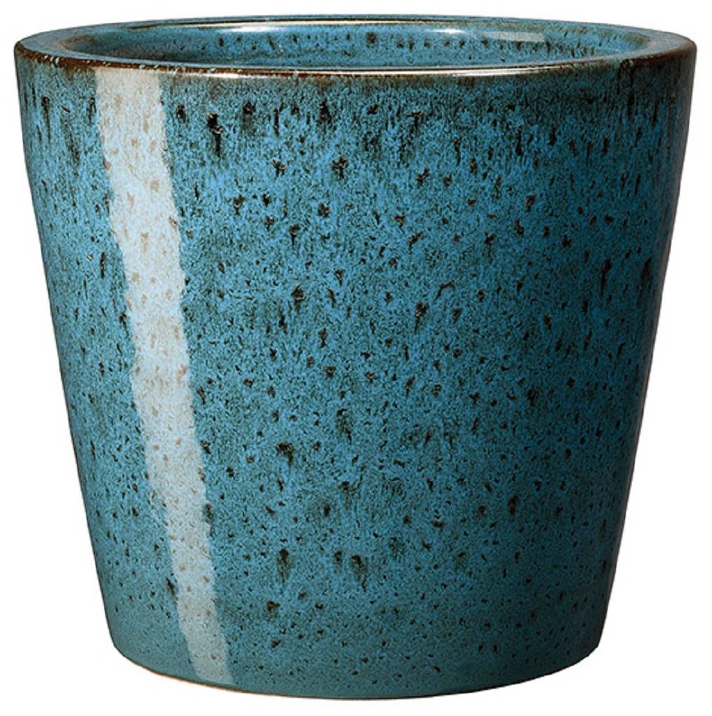 Deroma - Vase Azulejos Terre Cuite Émaillée Bleu - DEROMA - Image 5