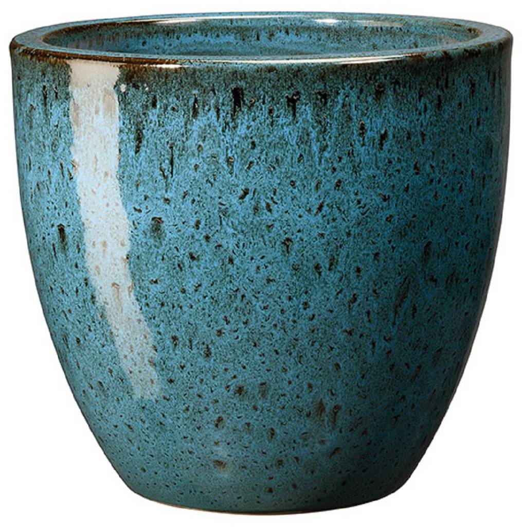 Deroma - Vase Azulejos Terre Cuite Émaillée Bleu - DEROMA - Image 7