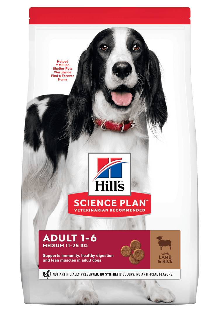 Hill's Science Diet - Croquettes pour chien Canine Adult Medium Agneau & Riz 2,5 kg