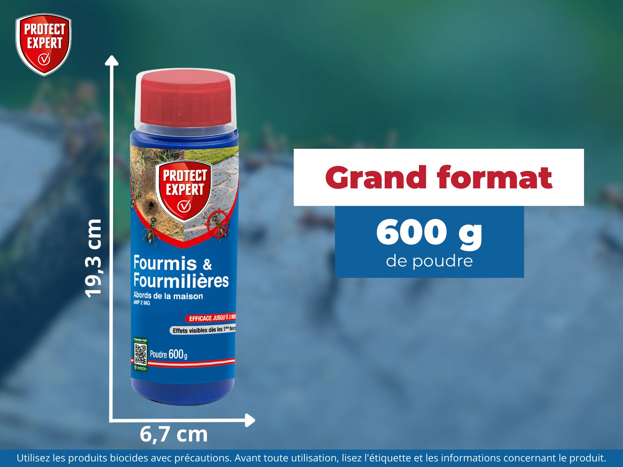 Protect Expert - Poudre Fourmis Poudrage Et Arrosage 600 g - PROTECT EXPERT