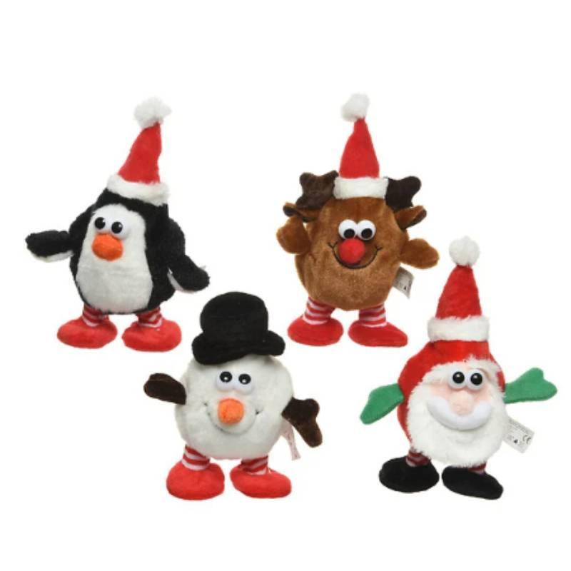 Kaemingk - Figurines musicales de Noël à poser L.8 x l.8 x H.13 cm