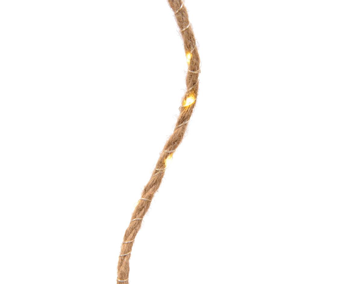 Guirlande en corde micro LED 60L - intérieur - L.295 cm