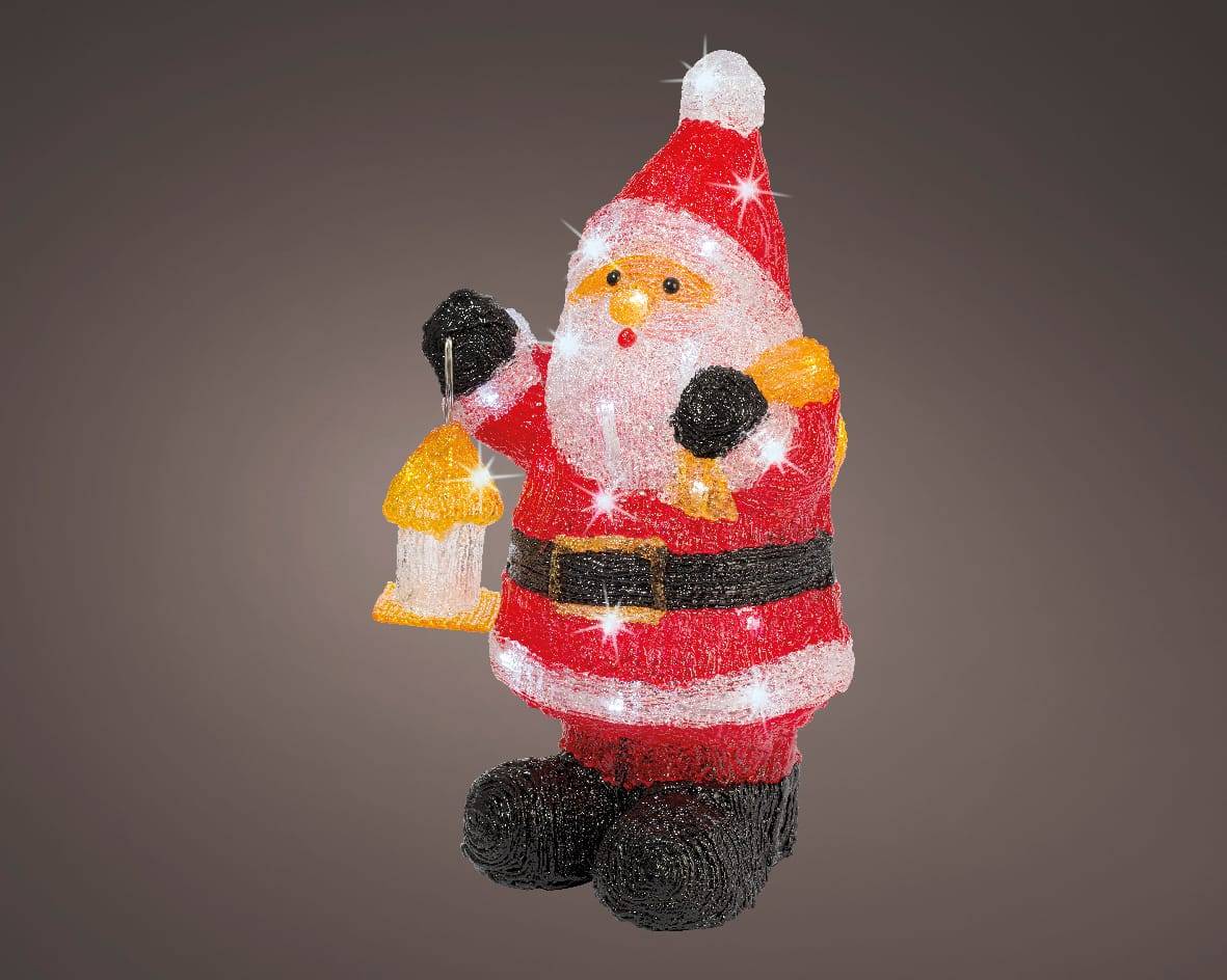 LED Père Noël acrylique extérieur 40L - L.24 x l.20 x H.46 cm - Imagen 2