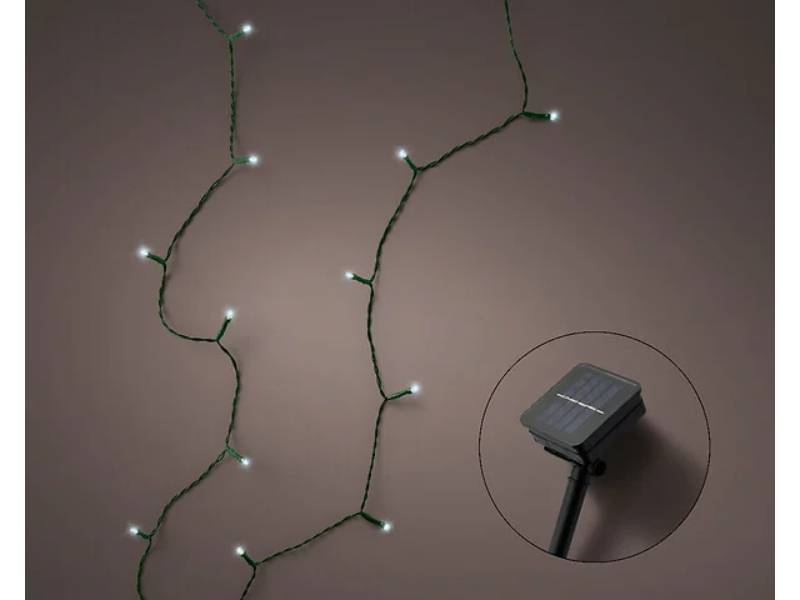 Kaemingk - Luminéo - Guirlande LED solaire clignotante Blanc froid L.990 cm - Imagen 1