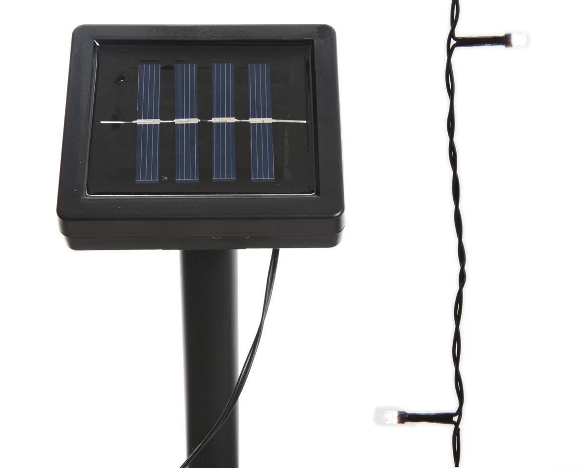 Kaemingk - Luminéo - Guirlande LED solaire clignotante Blanc froid L.990 cm - Imagen 2