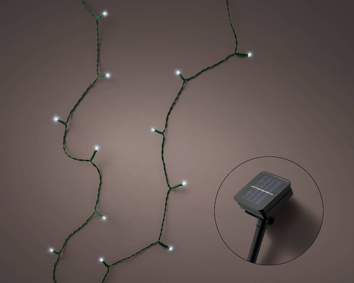 Kaemingk - Luminéo - Guirlande LED solaire clignotante Blanc froid L.990 cm - Image 4