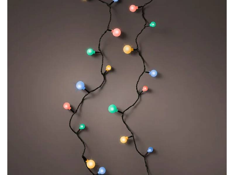 Kaemingk - Guirlande multicolore cerise 120 LED - 9 m - Imagen 1
