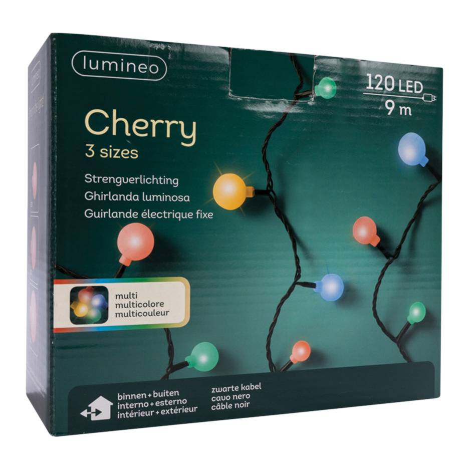 Kaemingk - Guirlande multicolore cerise 120 LED - 9 m - Imagen 3