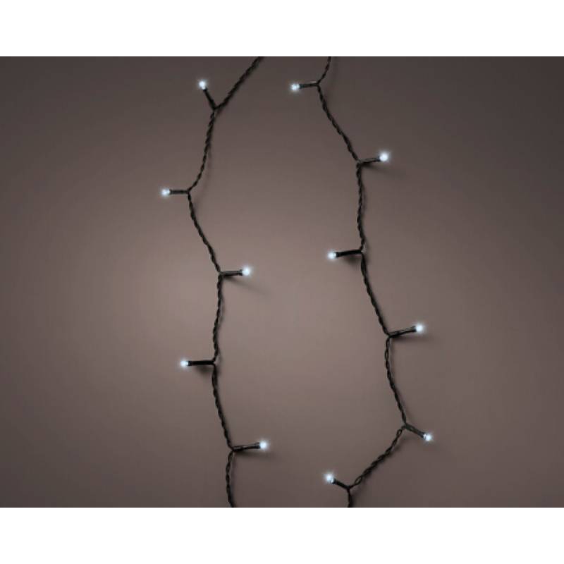 Guirlande clignotante extérieur LED - 96L Blanc froid - L.710 cm