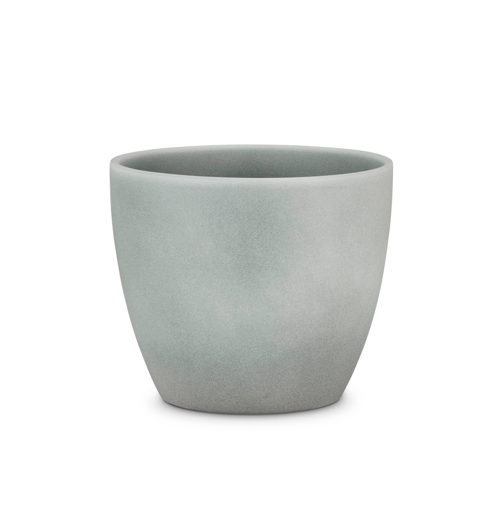 Scheurich - Scheurich - Cache-pot Grey Stone en céramique Ø 11 x H.9,4 cm - Imagen 1