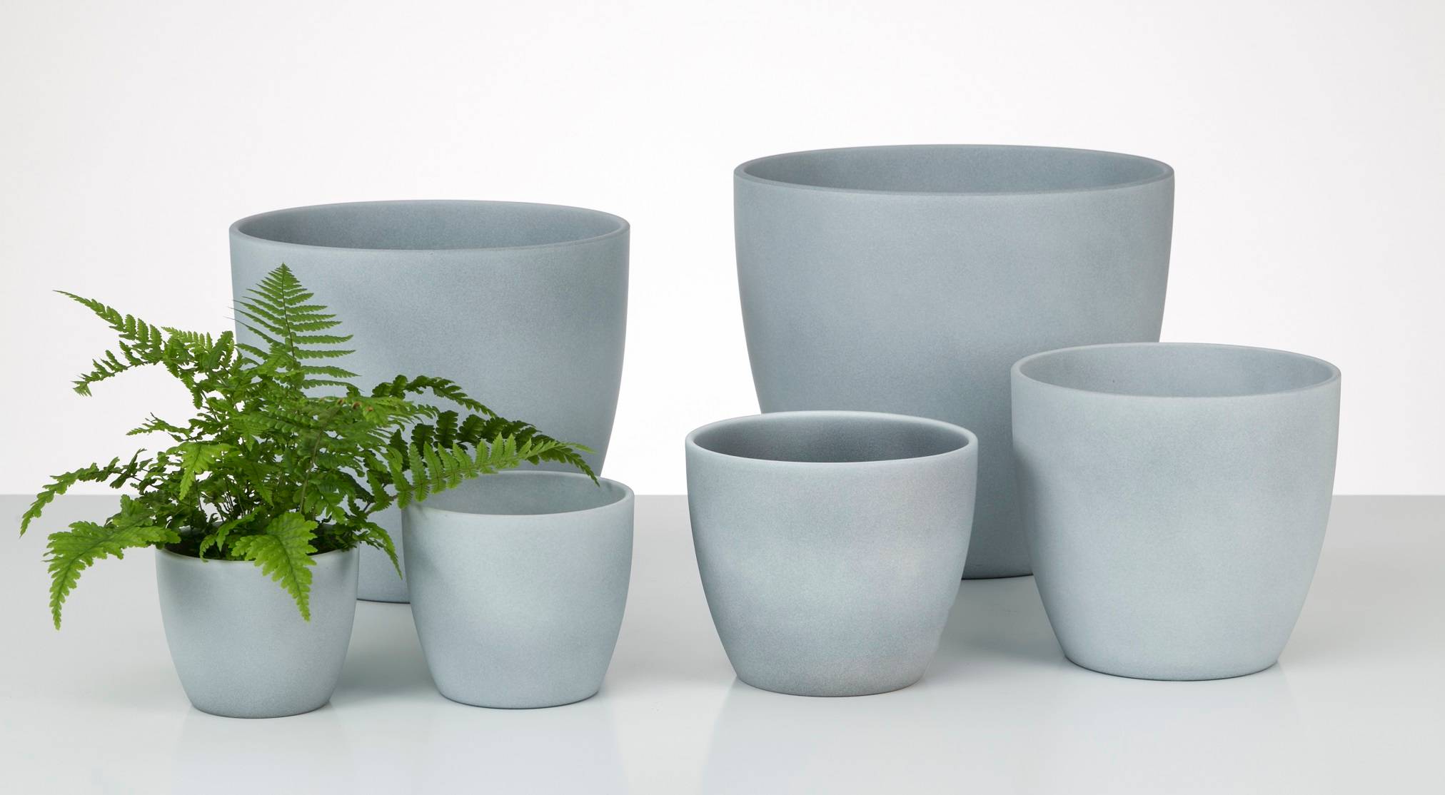 Scheurich - Cache-pot Grey Stone 920 Gris Ø 16 x H.14 cm - Image 2