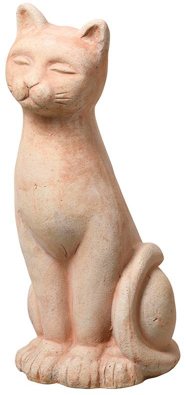 Deroma - Deroma - Chat Terra en terre cuite L.17 x l.15 x H.32 cm - Imagen 1