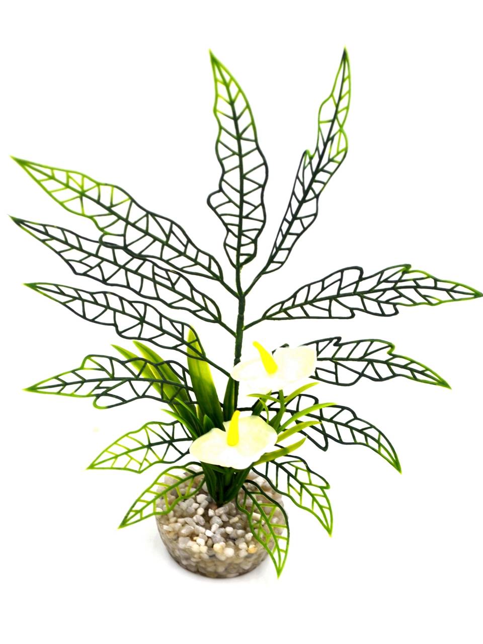 Labéo - Labéo - Herbe déco fleurie artificielle - Ø.16 x H.19 cm - Image 3
