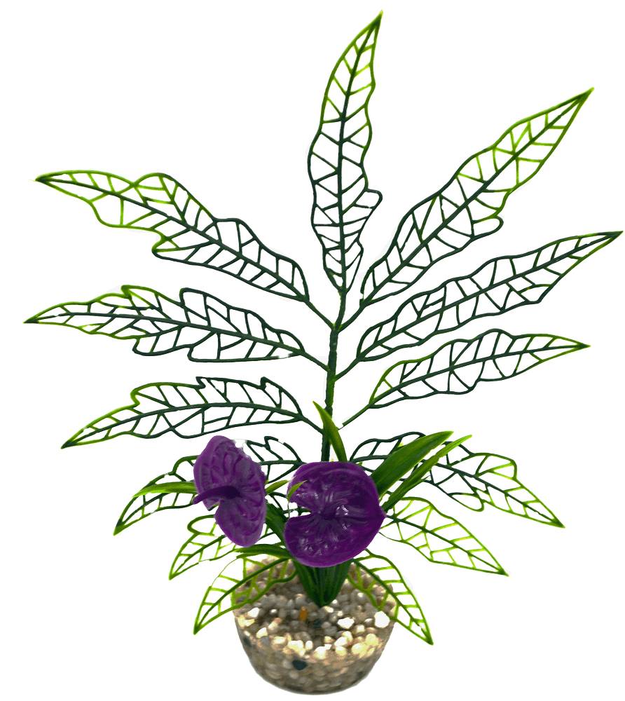 Labéo - Labéo - Herbe déco fleurie artificielle - Ø.16 x H.19 cm - Image 6