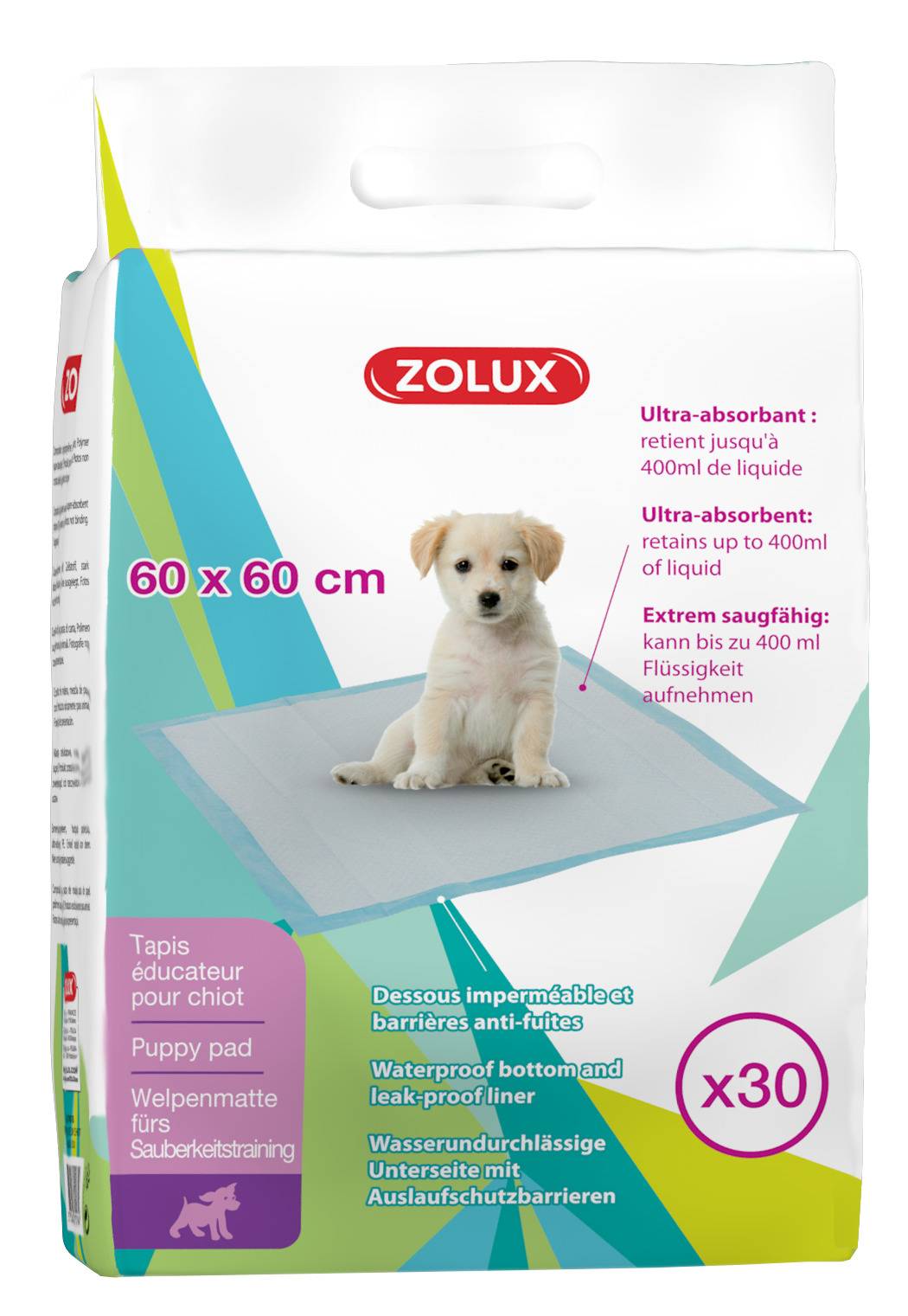Zolux - Zolux - Tapis éducation pour chiot L.60 x l.60 cm - x30 - Imagen 1