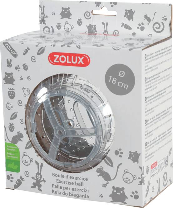 Zolux - Zolux - Boule d'exercice en plastique pour rongeurs Ø.18 cm