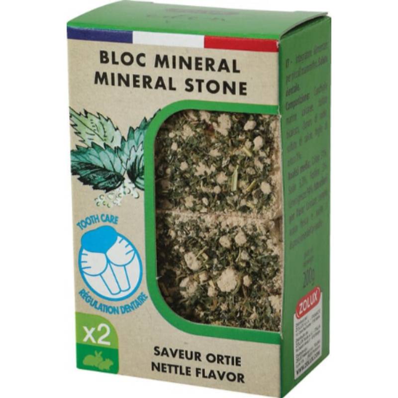 Zolux - Zolux - Bloc minéral ortie pour rongeurs - 200 g - x2