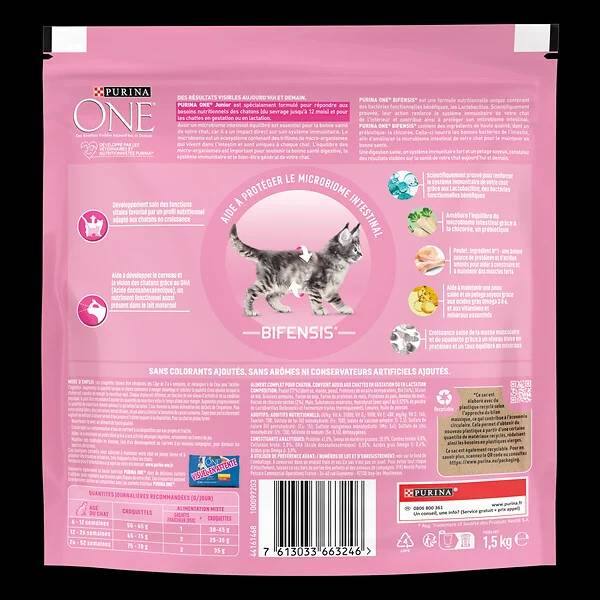 Purina One - Croquettes chaton Poulet Céréales 1,5 kg  – PURINA ONE - Image 5